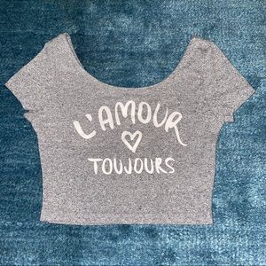 L’amour Toujours Crop Top